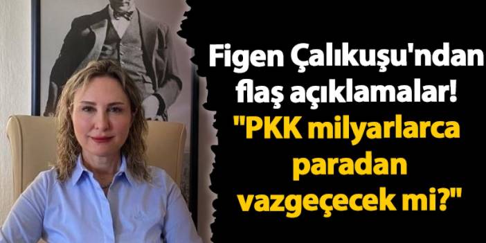 Avukat Figen Çalıkuşu'ndan flaş açıklamalar! "PKK milyarlarca paradan vazgeçecek mi?"