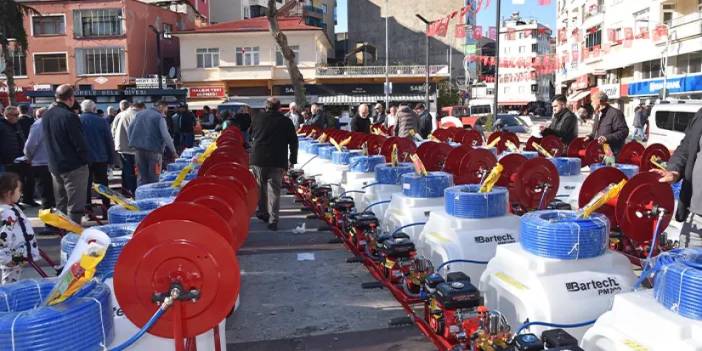 Giresun'da fındık üreticisinin başına bela olmuştu! İlaçlama makinesi dağıtıldı