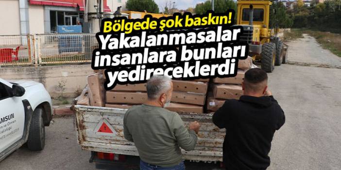 Samsun’da şok baskın: Otobüs bagajında 2 ton etiketsiz kanatlı hayvan eti ele geçirildi