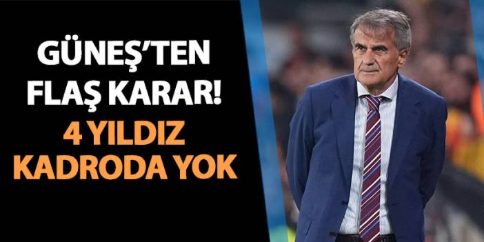 Trabzonspor'da Güneş'ten flaş karar! 4 yıldız kadroda yok