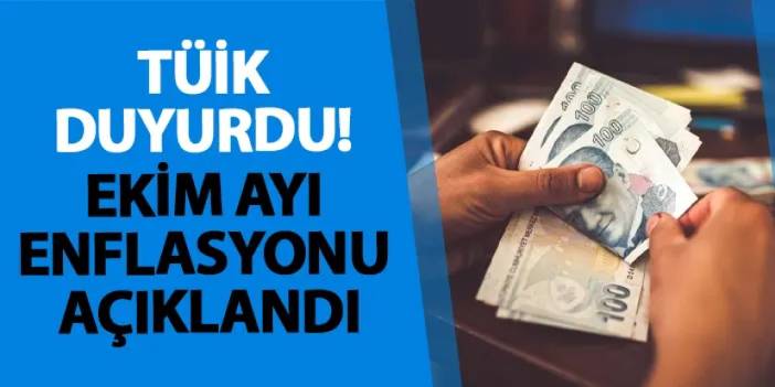 TÜİK duyurdu! Ekim ayı enflasyonu açıklandı