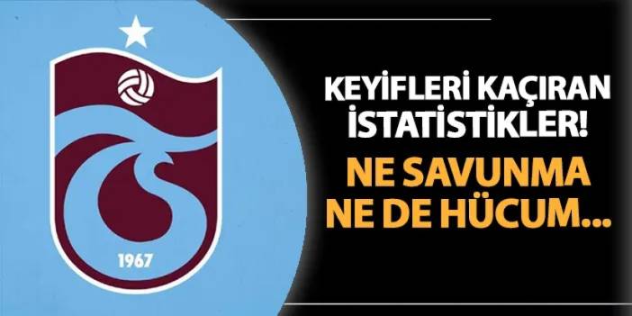 Trabzonspor ne savunmada ne de hücumda var!  Keyifleri kaçıran istatistikler