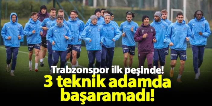 Trabzonspor, Rizespor karşısında ilk peşinde! 3 teknik adamda kazandıramadı