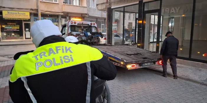 Samsun’da motosiklet sürücüleri denetlendi