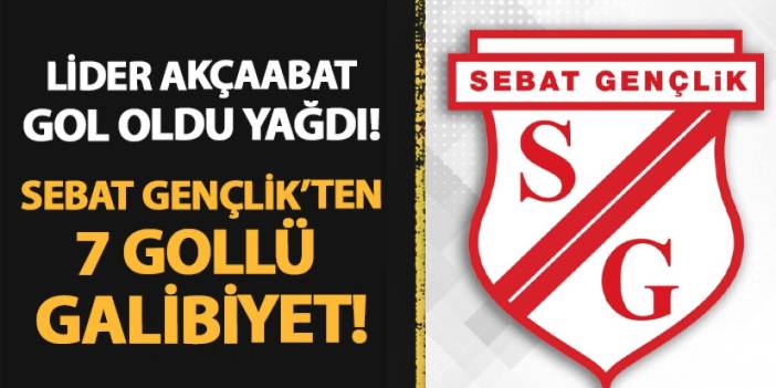 Lider Akçaabat gol oldu yağdı! Sebat Gençlikspor 7-0 Denizlispor