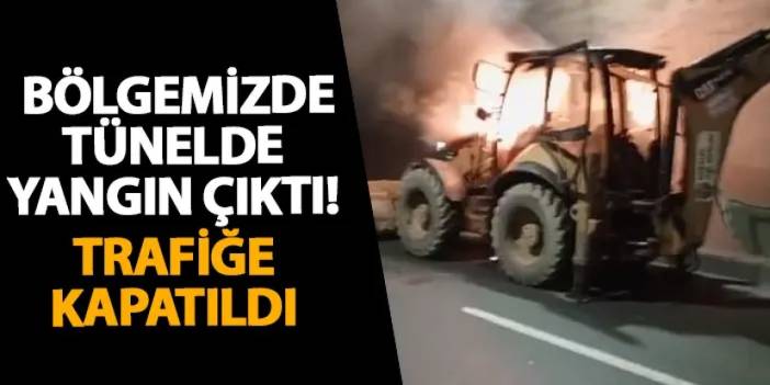 Artvin’de tünelde yangın çıktı! Trafiğe kapatıldı