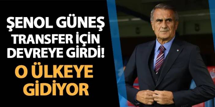 Trabzonspor'da Güneş transferde devreye girdi! O ülkeye gidiyor