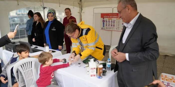 Samsun’da şeker ölçümü yaptılar!