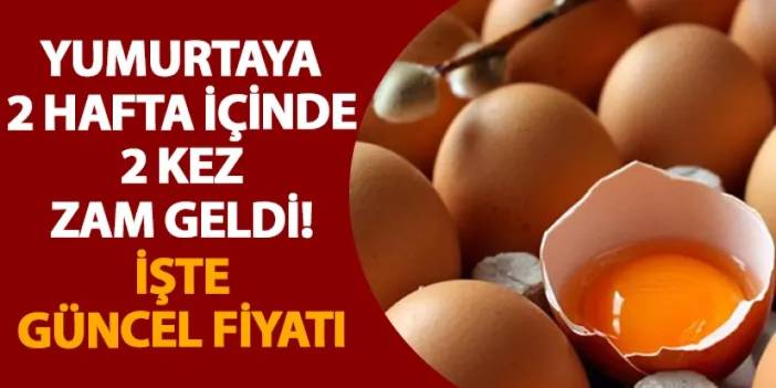 Yumurtaya 2 hafta içinde 2 kez zam geldi! İşte güncel fiyatı