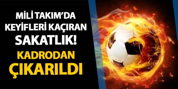 Milli Takım'da şok sakatlık! Kadrodan çıkarıldı