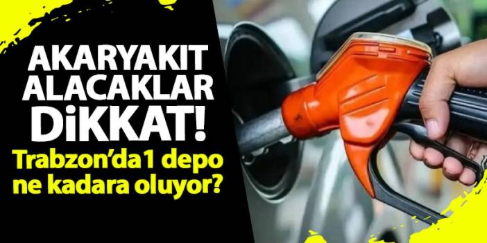 Akaryakıtta tabela yeniden değişiyor! Benzine indirim geliyor! İşte Trabzon'da güncel fiyatlar