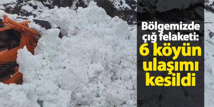 Artvin Borçka’da çığ felaketi: 6 köyün ulaşımı kesildi