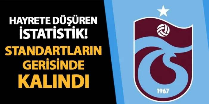 Trabzonspor’da hayrete düşüren istatistik: Standartların gerisinde kalındı