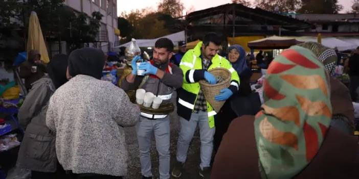 Ordu pazar esnafının çorbası belediyeden