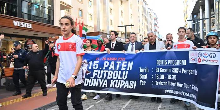 Trabzon’da paten futbolu heyecanı! “Trabzon'dan yeniden doğacak”