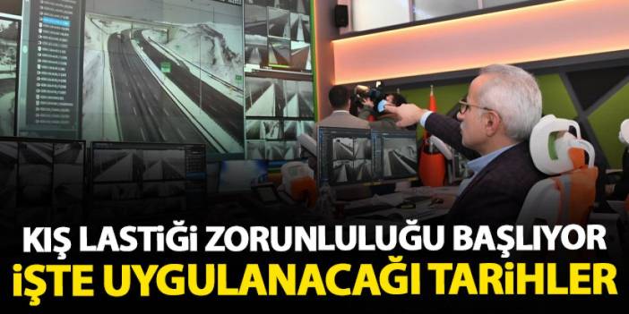 Kış lastiği uygulaması ne zaman başlıyor? Bakan Uraloğlu açıkladı