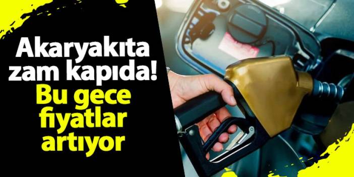 Motorine zam kapıda! Bu gece fiyatlar artıyor