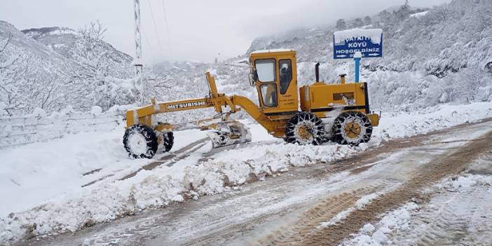 Samsun, Tokat ve Kastamonu'da 303 köy yolu kapandı