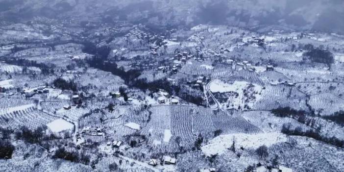 Ordu’dan kar manzaraları büyüledi!