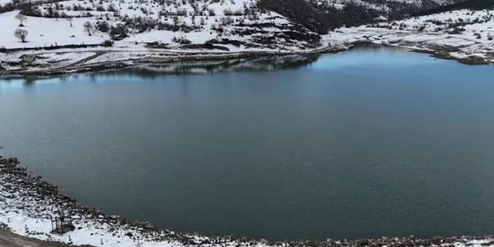 Samsun’da yoğun kar yağışı Güven Göleti’ne yaradı