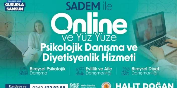 Samsun Büyükşehir Belediyesi’nden psikolog ve diyetisyen hizmeti!