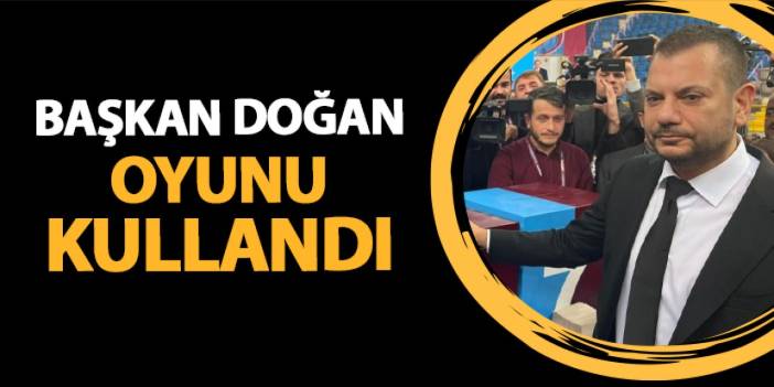 Başkan Ertuğrul Doğan oyunu kullandı