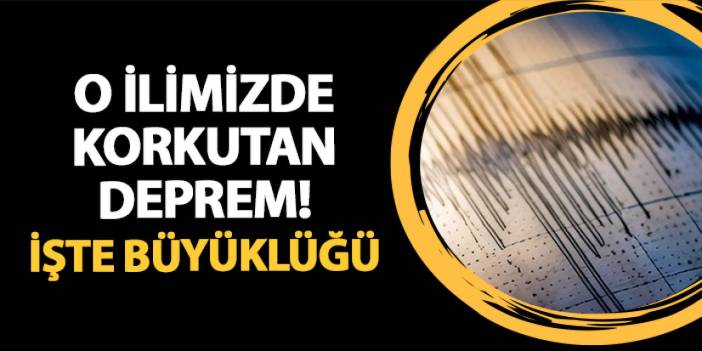 Aydın'da korkutan deprem! İşte büyüklüğü