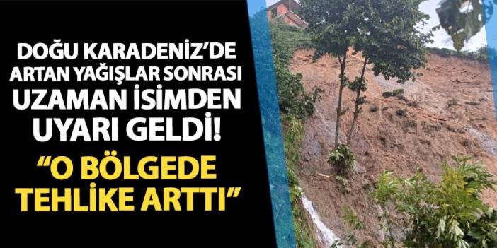 Uzman isim artan yağışlar sonrası Doğu Karadeniz'e uyarıda bulundu! "O bölgede heyelan tehlikesi arttı"