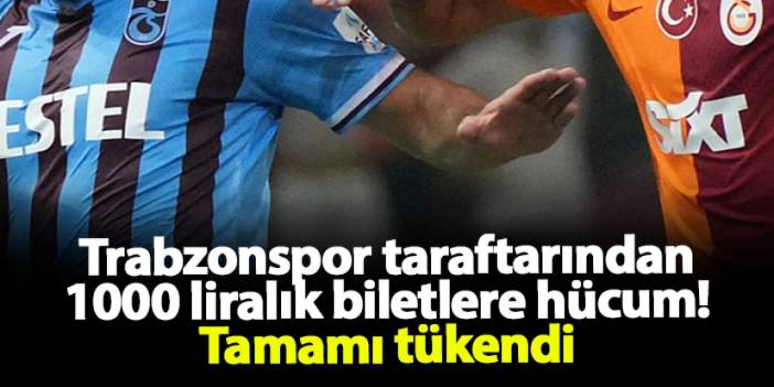 Trabzonspor taraftarından 1000 liralık biletlere hücum! Tamamı tükendi