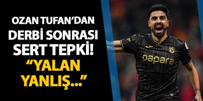 Trabzonspor'da Ozan Tufan'dan maç sonu tepki! "Yalan yanlış..."