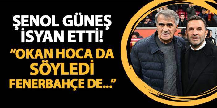 Trabzonspor'da Şenol Güneş isyan etti! "Okan Hoca da söyledi, Fenerbahçe de söyledi"