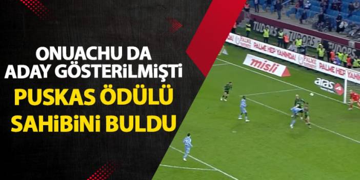 Trabzonspor'daki golüyle Onuachu da aday gösterilmişti! Ödül sahibini buldu