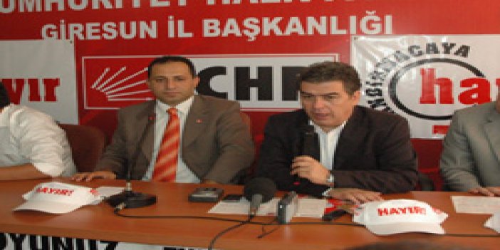 CHP heyeti Giresundan hayır istedi