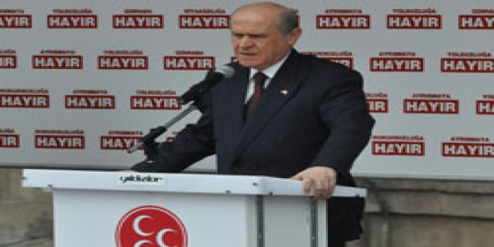 Devlet Bahçeli öyle bir konuştu ki..