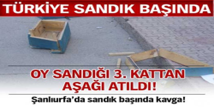 Sandığı 3.kattan aşağı attılar