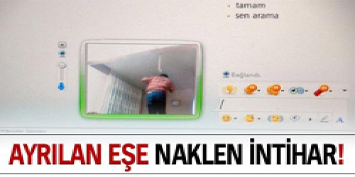 Ayrılan eşe naklen intihar!