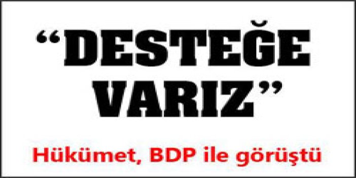 Hükümet, BDP ile görüştü