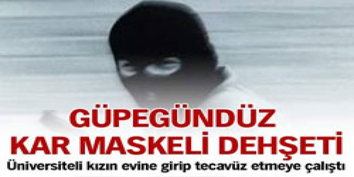 Güpegündüz kar maskeli dehşet