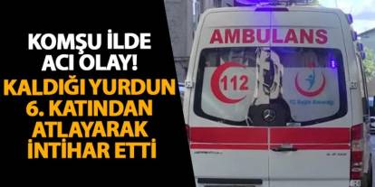 Gümüşhane’de acı olay! Kaldığı yurdun 6. katından atlayarak intihar etti