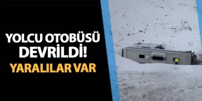 Erzincan'da yolcu otobüsü devrildi! Can kaybı var mı? Vali Aydoğdu'dan ilk açıklama