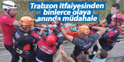 Trabzon İtfaiyesinden 2024’te 4 binden fazla müdahale!