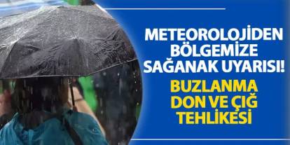 Meteorolojiden bölgemize sağanak uyarısı! Buzlanma, don ve çığ tehlikesi