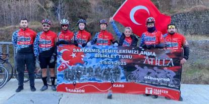 Artvin Sarıkamış şehitleri için pedal çeviriyorlar