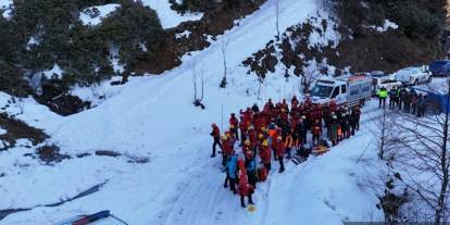 Giresun'da çığ tatbikatı yapıldı