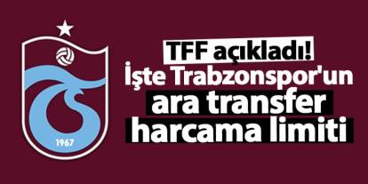 TFF açıkladı! En yüksek harcama limiti Trabzonspor'da