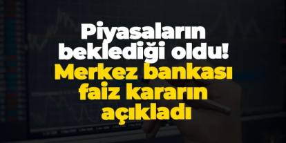 Merkez Bankası faiz kararını açıkladı!