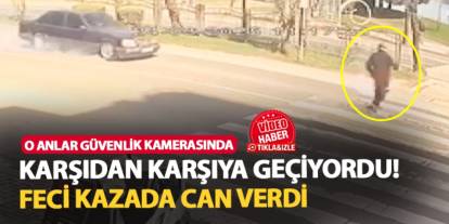 Ordu'da feci kaza! Yaşlı adam hayatını kaybetti: O anlar güvenlik kamerasında