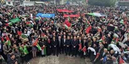 Samsun’dan Gazze’ye destek: Binlerce kişi meydanda buluştu