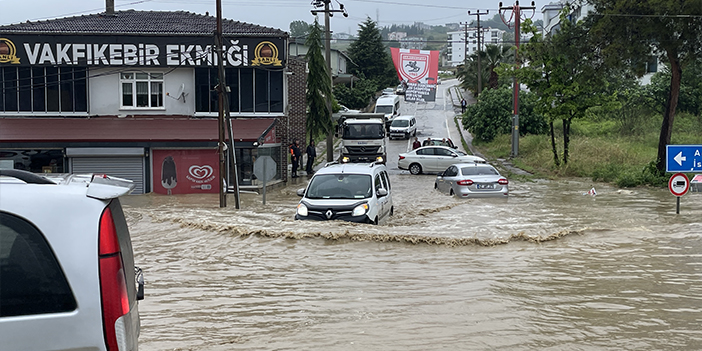 Samsun'da bir hafta sonra yeniden sel oldu