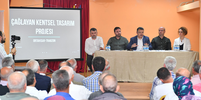 Trabzon'da Çağlayan Kentsel Tasarım Projesi mahalle sakinlerine tanıtıldı